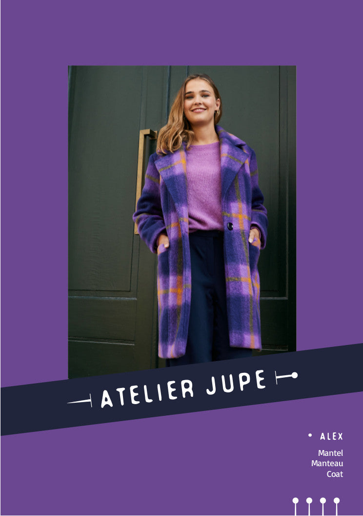 Alex coat Paper pattern – Atelier Jupe