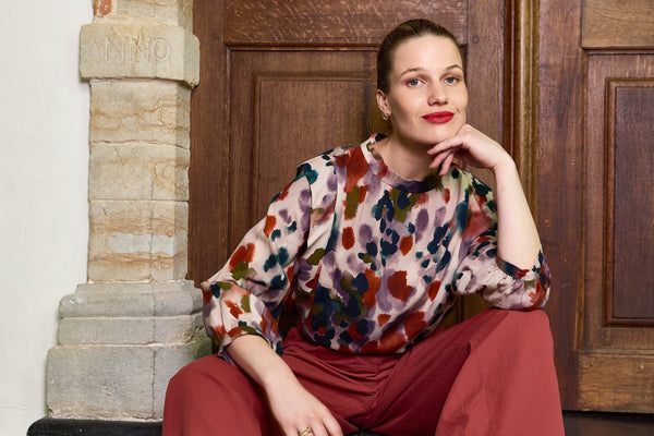 Viscose in warme wintertonen - €26/m
