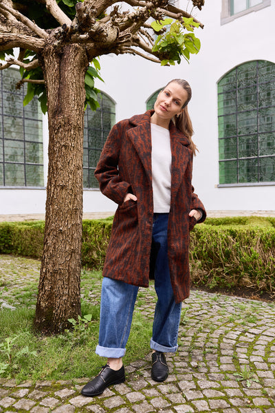 Karamel en donkerbruine wolmix - €29,9/m