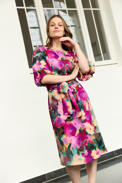 Colourful aquarel viscose - €26/m