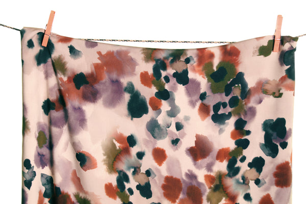 Viscose in warme wintertonen - €26/m