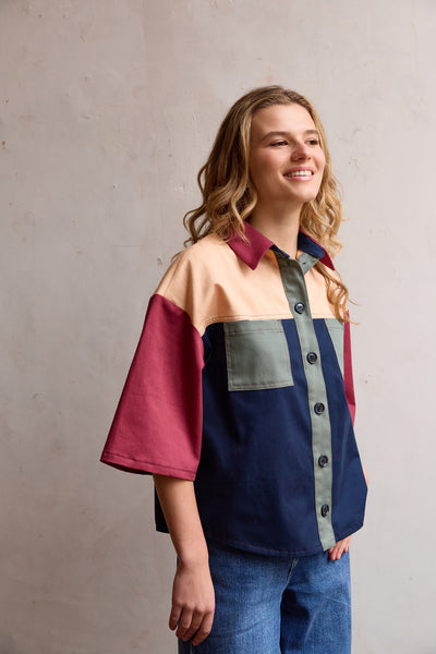 Peach twill organic cotton - €21,5/m