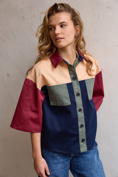 Peach twill organic cotton - €21,5/m