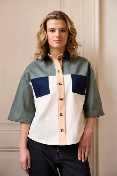 White organic twill cotton - €21,5/m