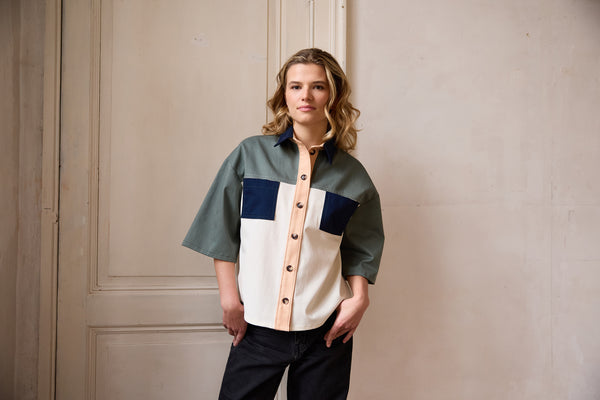 White organic twill cotton - €21,5/m