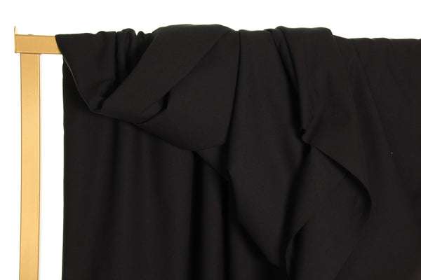 Black organic cotton poplin - €18,5/m