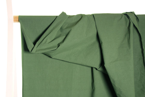 Coton 'papertouch' en cactus vert - Bio - €21,5/m