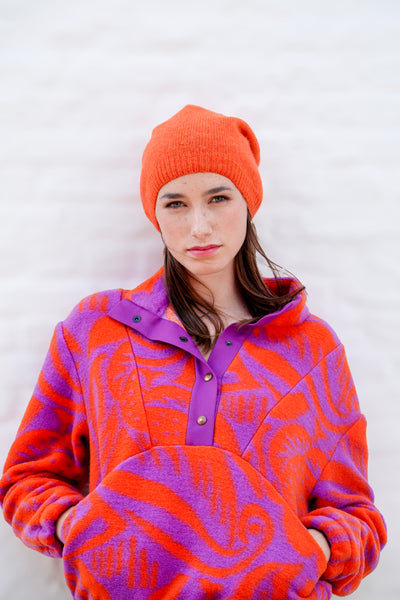 Mix bamboo-polyester en violet - €24,9/m