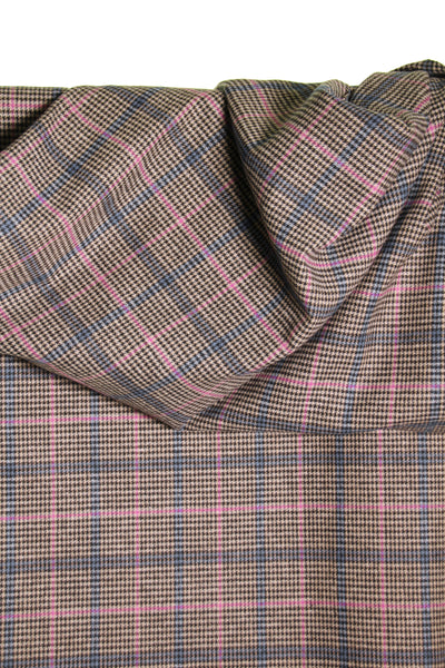 Dark checked cotton mix - €25/m