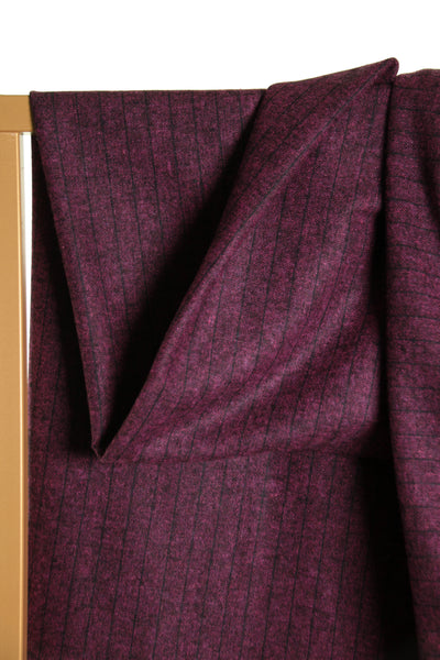 Fuchsia lines wool mix - €25/m