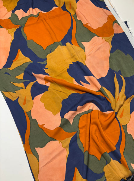 Coupon échantillon - Viscose moderne aux couleurs douces