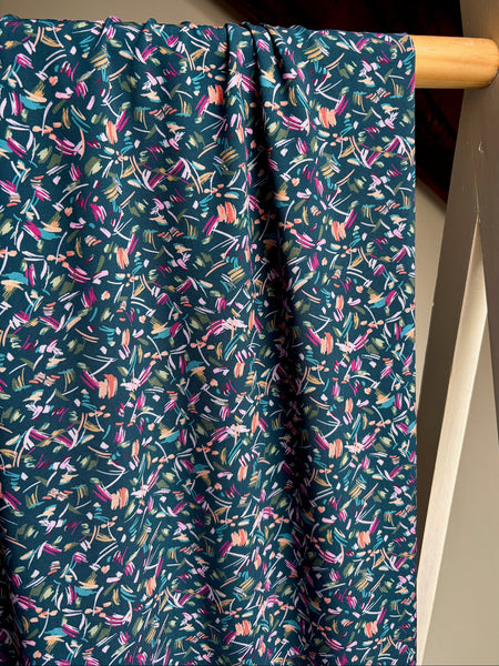 Coupon échantillon - Viscose à petits motifs 