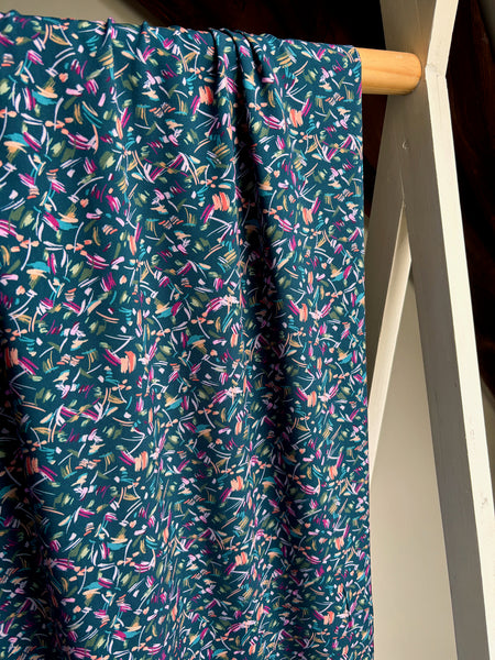 Coupon échantillon - Viscose à petits motifs 