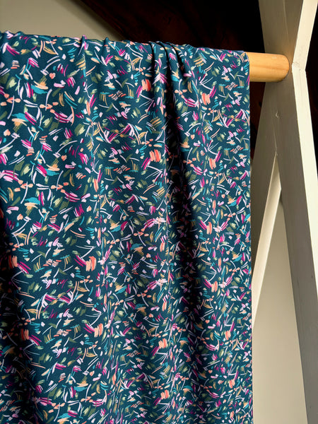 Coupon échantillon - Viscose à petits motifs 