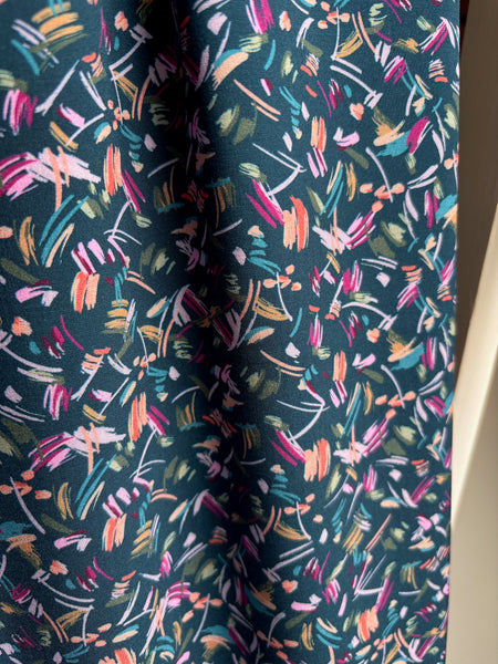 Coupon échantillon - Viscose à petits motifs 