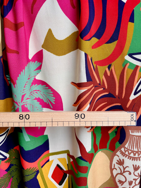 Sample piece - Abstract summer viscose