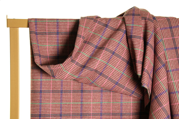 Red checked cotton mix - €25/m