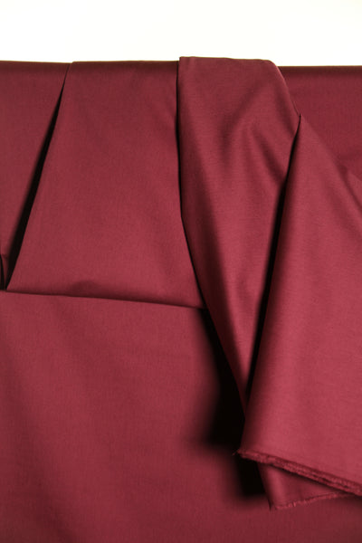 Wine red twill organic cotton - €21,5/m