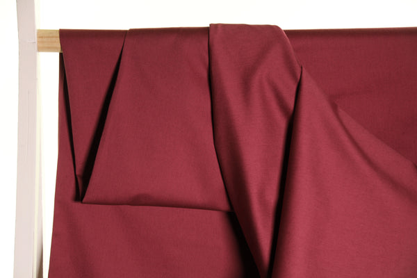Wine red twill organic cotton - €21,5/m
