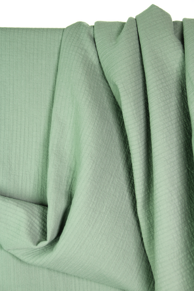 Basil green double layered cotton - €22,9/m
