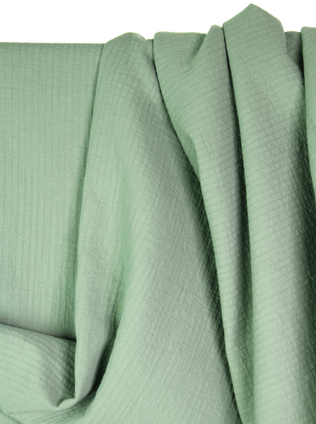 Basil green double layered cotton - €22,9/m
