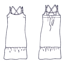 Chloe sun dress & top - Paper pattern