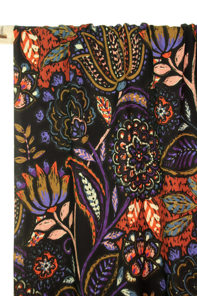 Large abstract flower viscose - €25/m